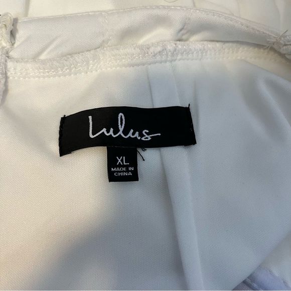 Lulus Awaken My Love White Long Sleeves lace maxi Dress size XL - Picture 11 of 14